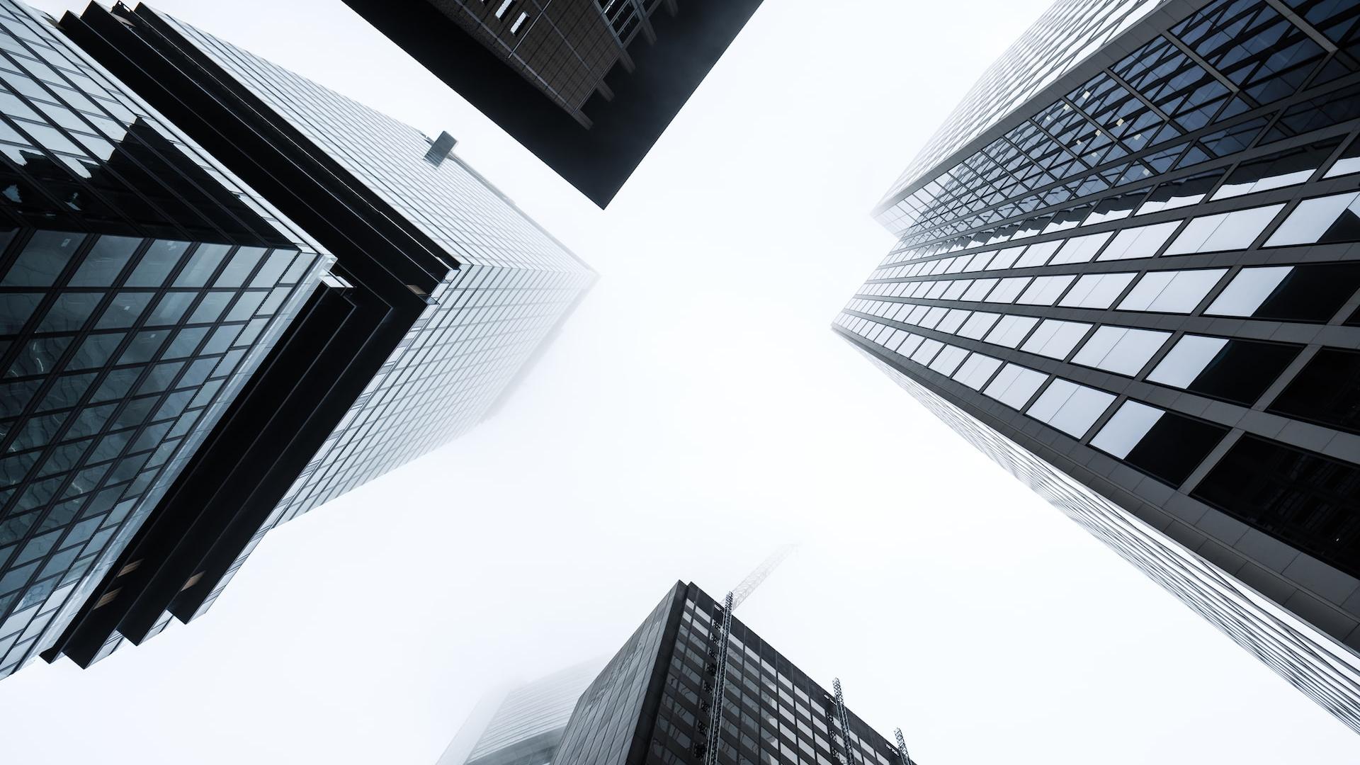 low angle photography of high rise buildings